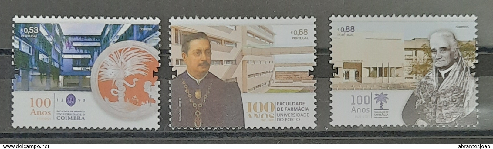 2021 - Portugal - MNH - Centenary Of Portuguese Faculties Of Pharmacy - 3 Stamps - Ongebruikt