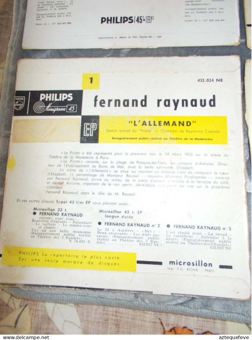 5 VINYL FERNAND REYNAUD 45 T EP - Formatos Especiales