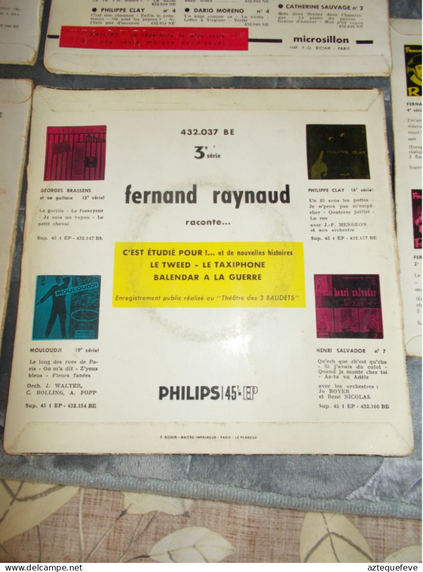5 VINYL FERNAND REYNAUD 45 T EP