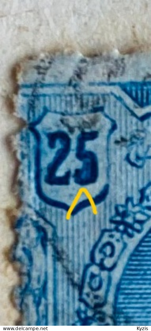 Espagne Alfonso XIII Médaillon 274 - Année 1909 - VARIÉTÉ - Used Stamps