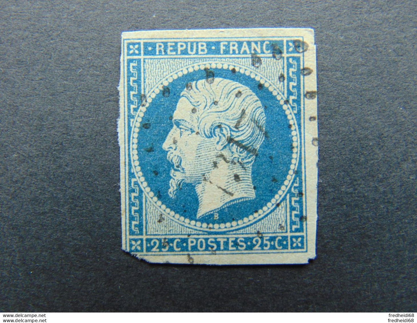 Très Beau N°. 10 Oblitéré - Belles Marges - Coin Inférieur Droit Légèrement Touché - 1852 Luis-Napoléon