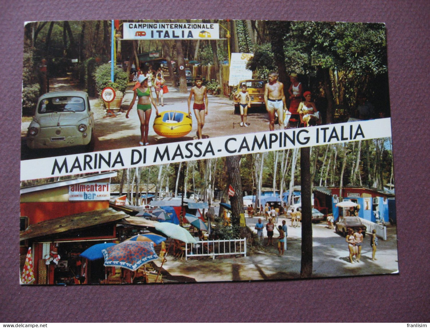 CPSM PHOTO MARINA DI MASSA  Campeggio Internazionale ITALIA CAMPING INTERNATIONAL  1970 N°1 - Massa