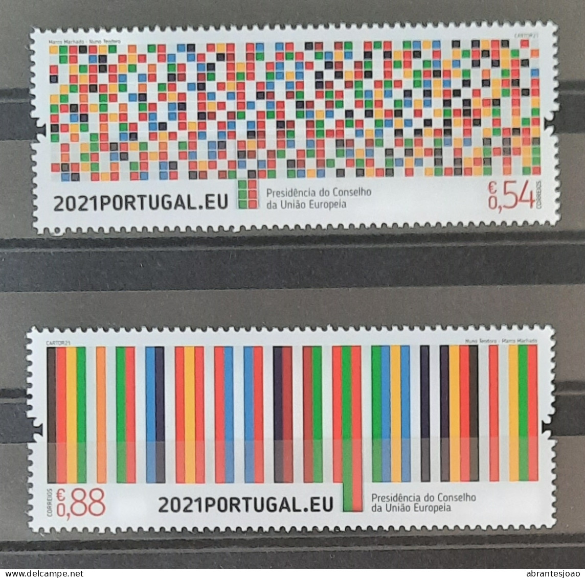 2021 - Portugal - MNH - Portuguese Presidency Of The European Union Council - 2 Stamps - Ungebraucht