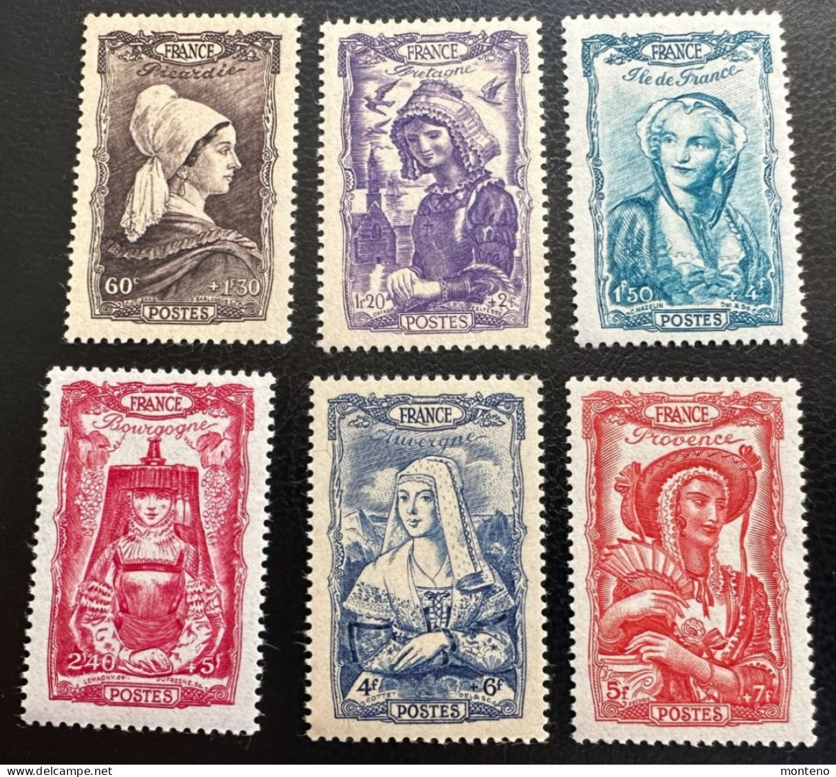 France 1943  Y Et T  593/8   ** Neuf Sans Charnière - Unused Stamps