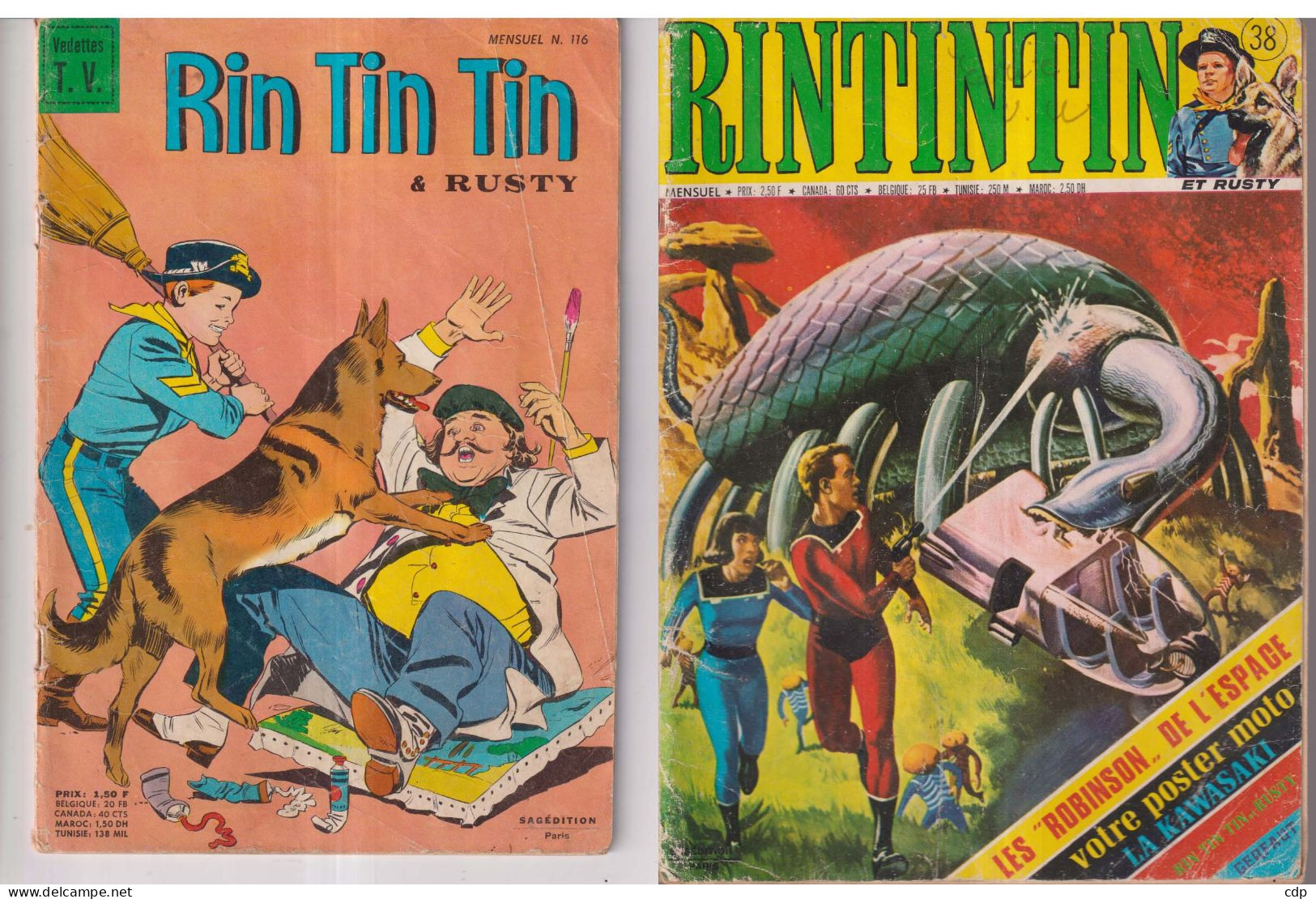 Lot 2 Rin Tin Tin - Otros & Sin Clasificación