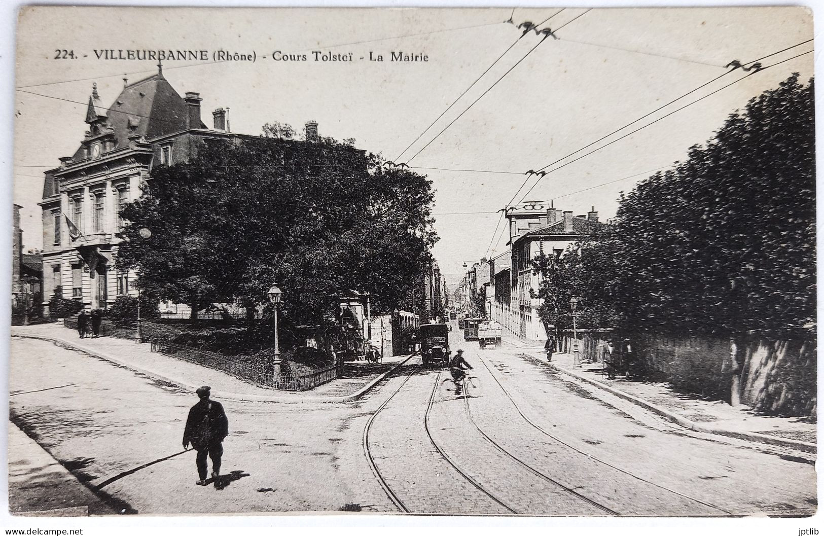 CPA Carte Postale / 69 Rhône, Villeurbanne / La Cigogne - 224 / Cours Tolstoï - La Mairie. - Villeurbanne