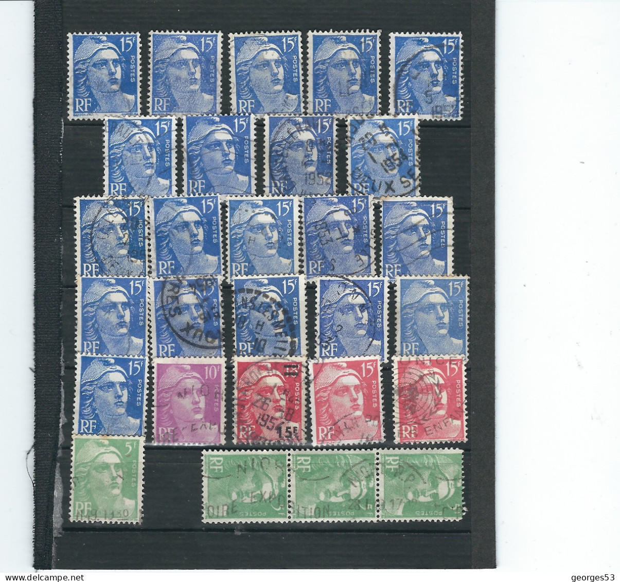 France  1 Lot De 28 Timbres  Oblitérés Divers  YT - Other & Unclassified