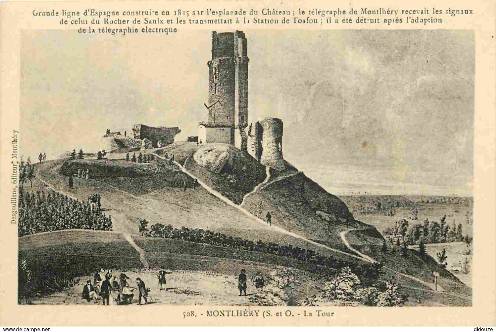 91 - Montlhery - La Tour - Art Gravure Ancienne - CPA - Voir Scans Recto-Verso - Montlhery