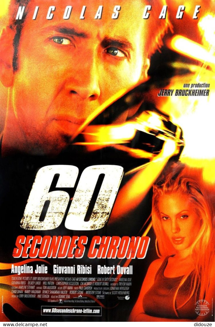 Cinema - 60 Secondes Chrono - Nicolas Cage - Angelina Jolie - Affiche De Film - CPM - Carte Neuve - Voir Scans Recto-Ver - Posters Op Kaarten