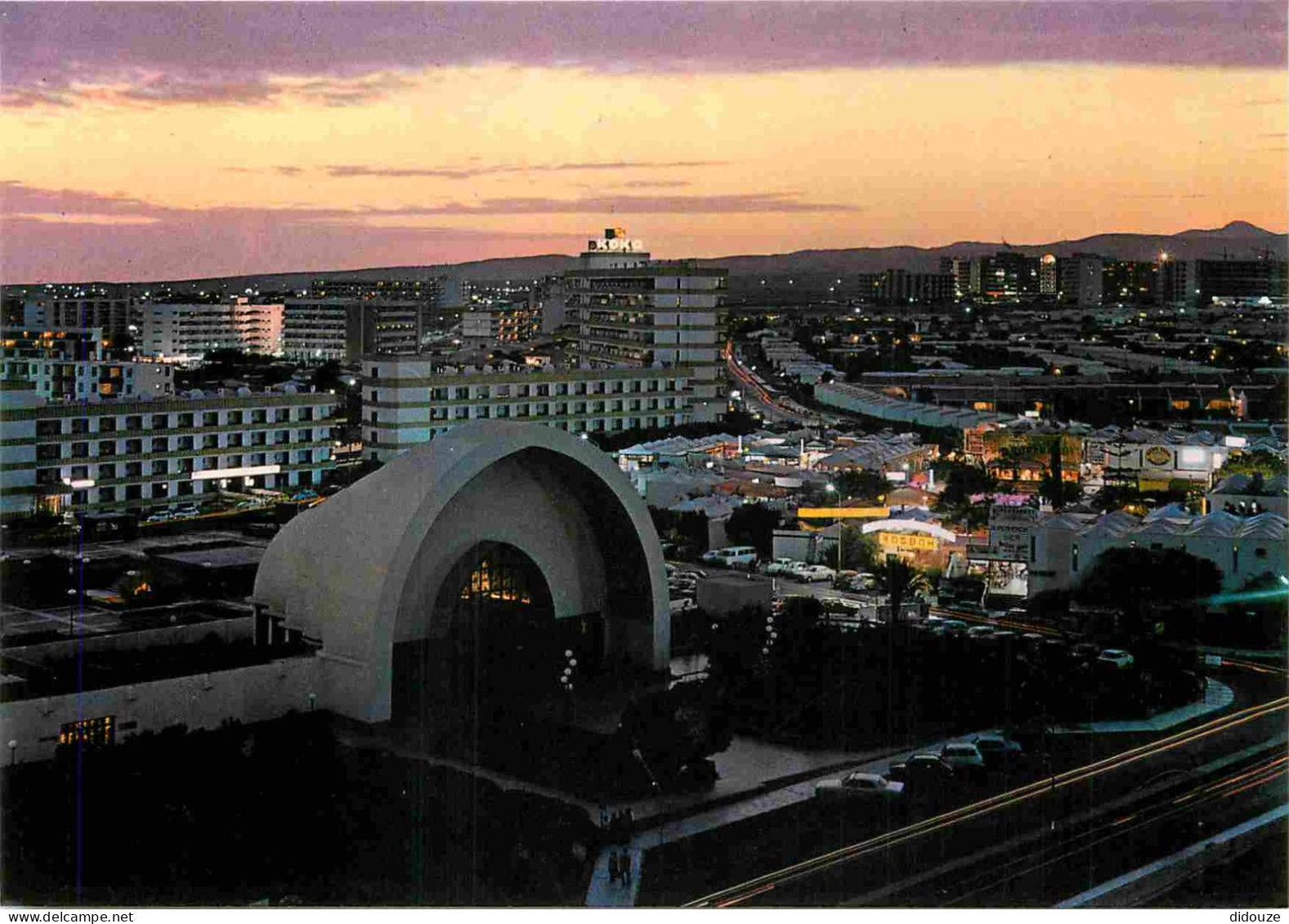 Espagne - Espana - Islas Canarias - Gran Canaria - Playa Del Inglés - Vista Nocturna - Vue De Nuit - Immeubles - Archite - Gran Canaria