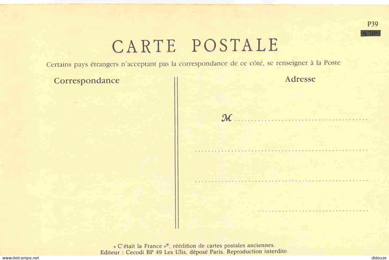 Reproduction CPA - Mode - La Jupe Pantalon - Femmes - C'était La France - No P39 - CPM Format CPA - Carte Neuve - Voir S - Moda
