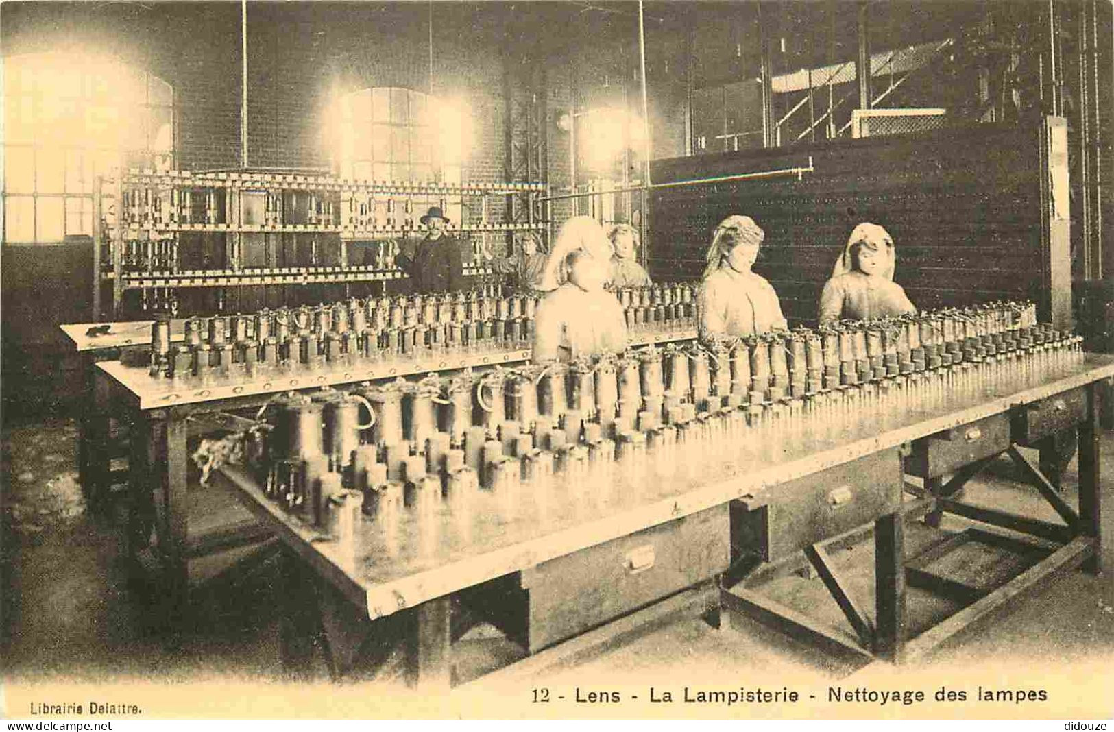 Reproduction CPA - Métiers - Mines - 62 Lens -  La Lampisterie - Nettoyage Des Lampes - C'était La France - No 112 - CPM - Mijnen
