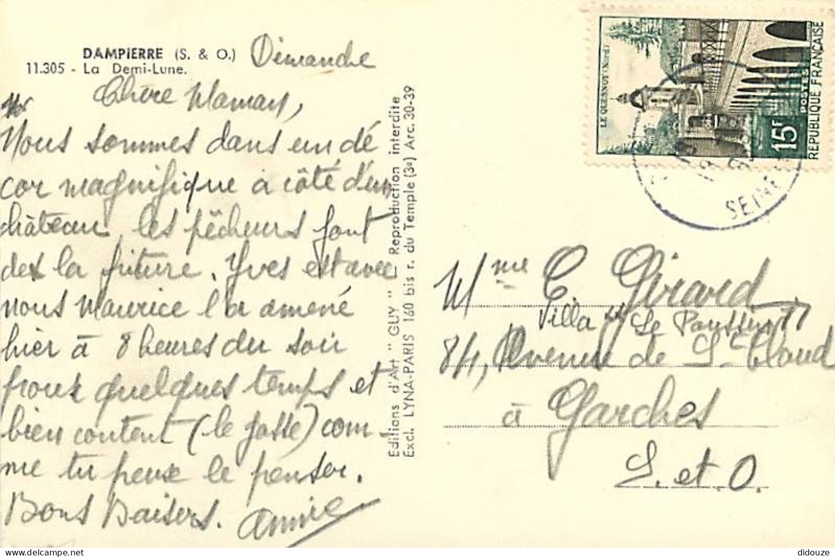 78 - Dampierre - La Demi-Lune - CPM - Voir Timbre - Voir Scans Recto-Verso - Dampierre En Yvelines