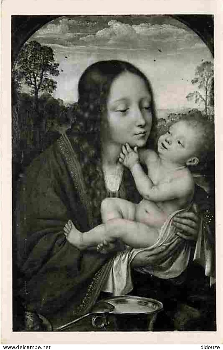 Art - Peinture Religieuse - Quentin Metsys - La Vierge Et L'Enfant - CPM - Voir Scans Recto-Verso - Tableaux, Vitraux Et Statues