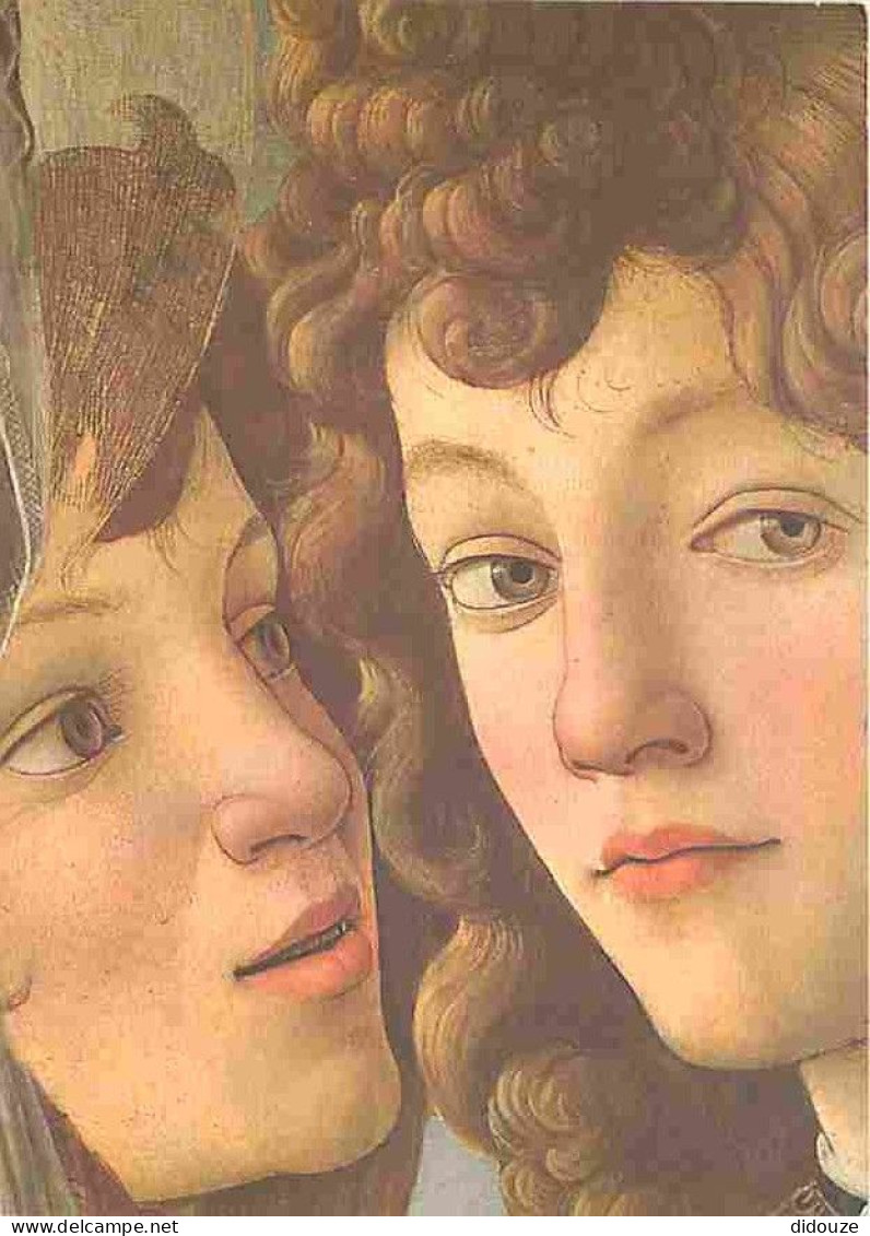 Art - Peinture Religieuse - Botticelli - Madone à La Grenade - CPM - Voir Scans Recto-Verso - Gemälde, Glasmalereien & Statuen
