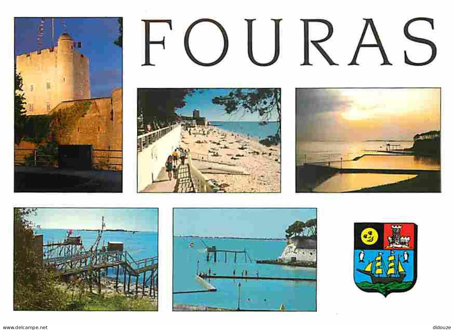 17 - Fouras - Multivues - Le Château - Plage - Blasons - CPM - Voir Scans Recto-Verso - Fouras-les-Bains