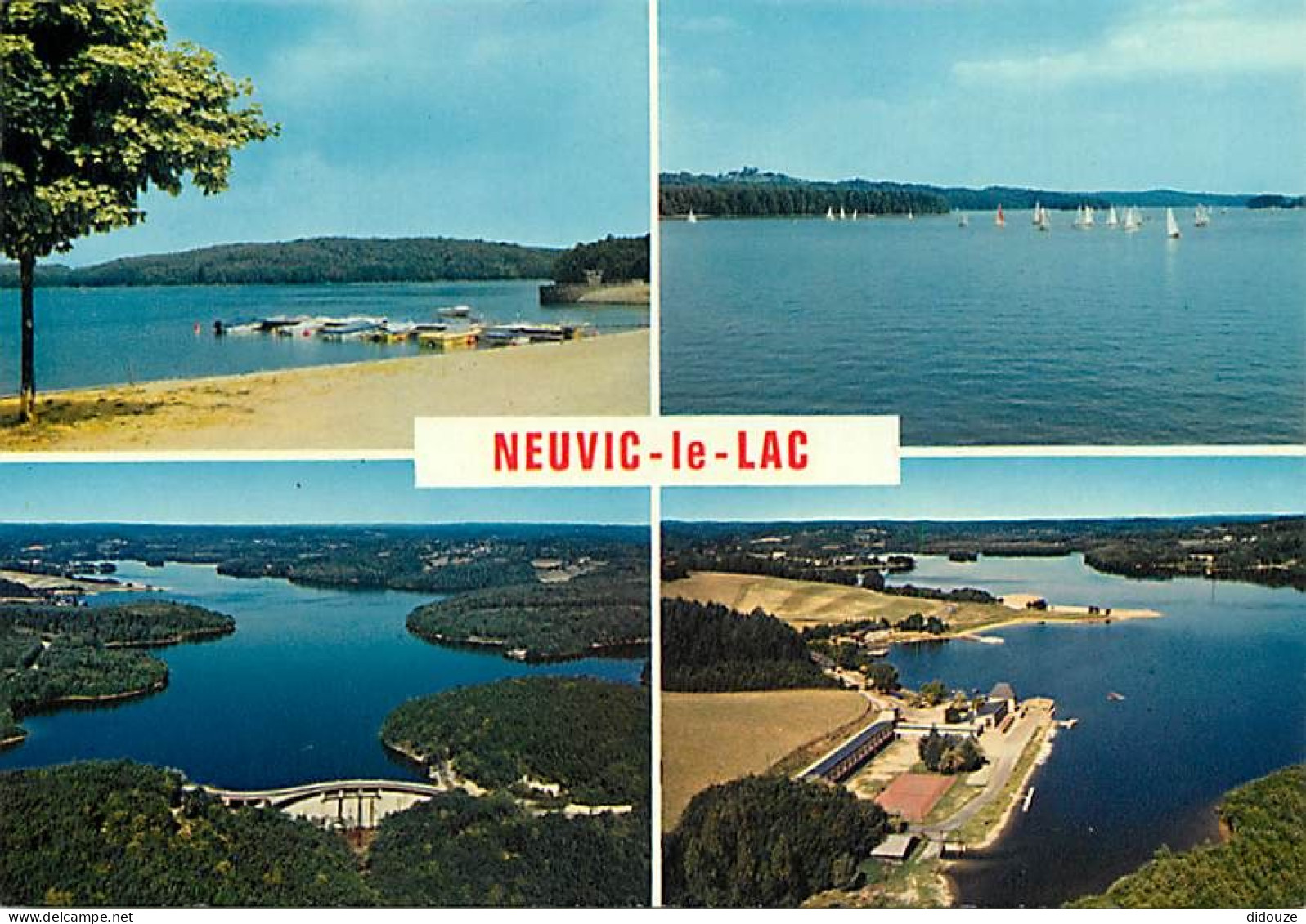 19 - Neuvic D'Ussel - Le Lac - Multivues - Flamme Postale De Liginiac - CPM - Voir Scans Recto-Verso - Other & Unclassified