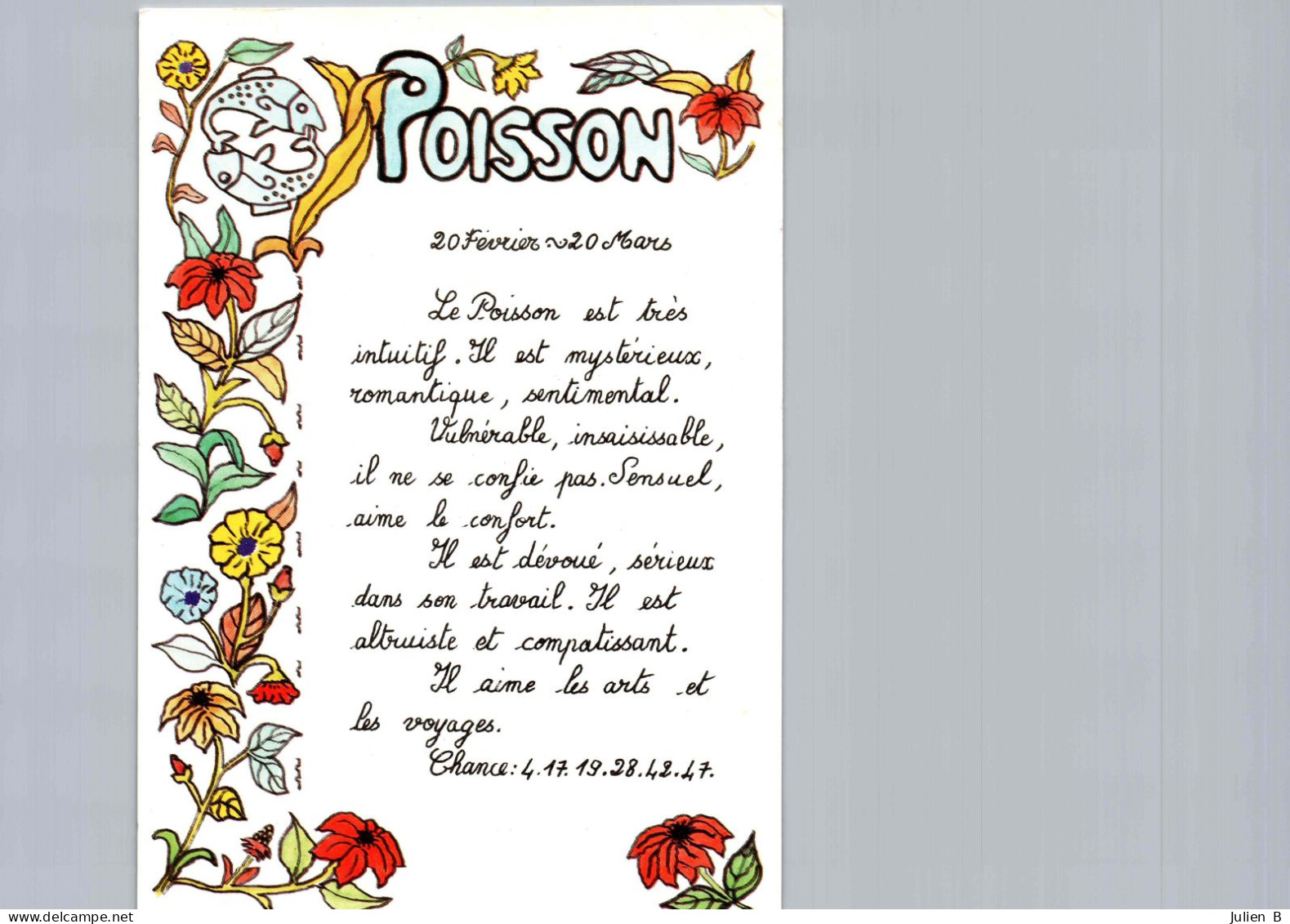 Poisson, Edition Andre Barthelemy - Astrologia