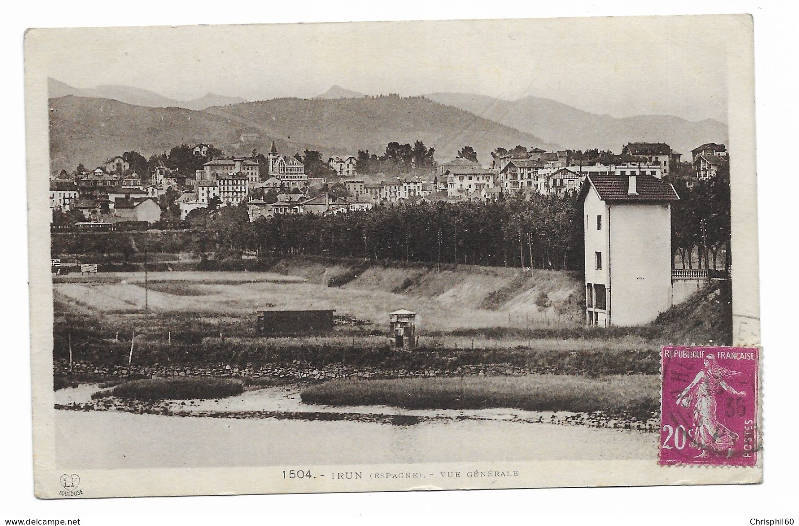 CPA - IRUN - Vue Générale - Edit. Labouche Frères - Circulé En 1936 - - Guipúzcoa (San Sebastián)