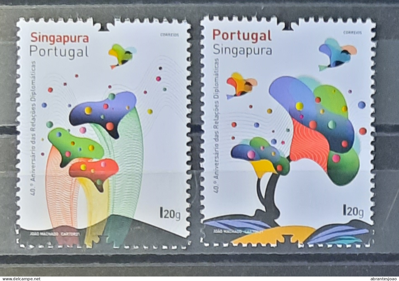 2021 - Portugal - MNH - 40 Years Of Diplomatic Relations - Joint With Singapore - 4 Stamps - Ongebruikt