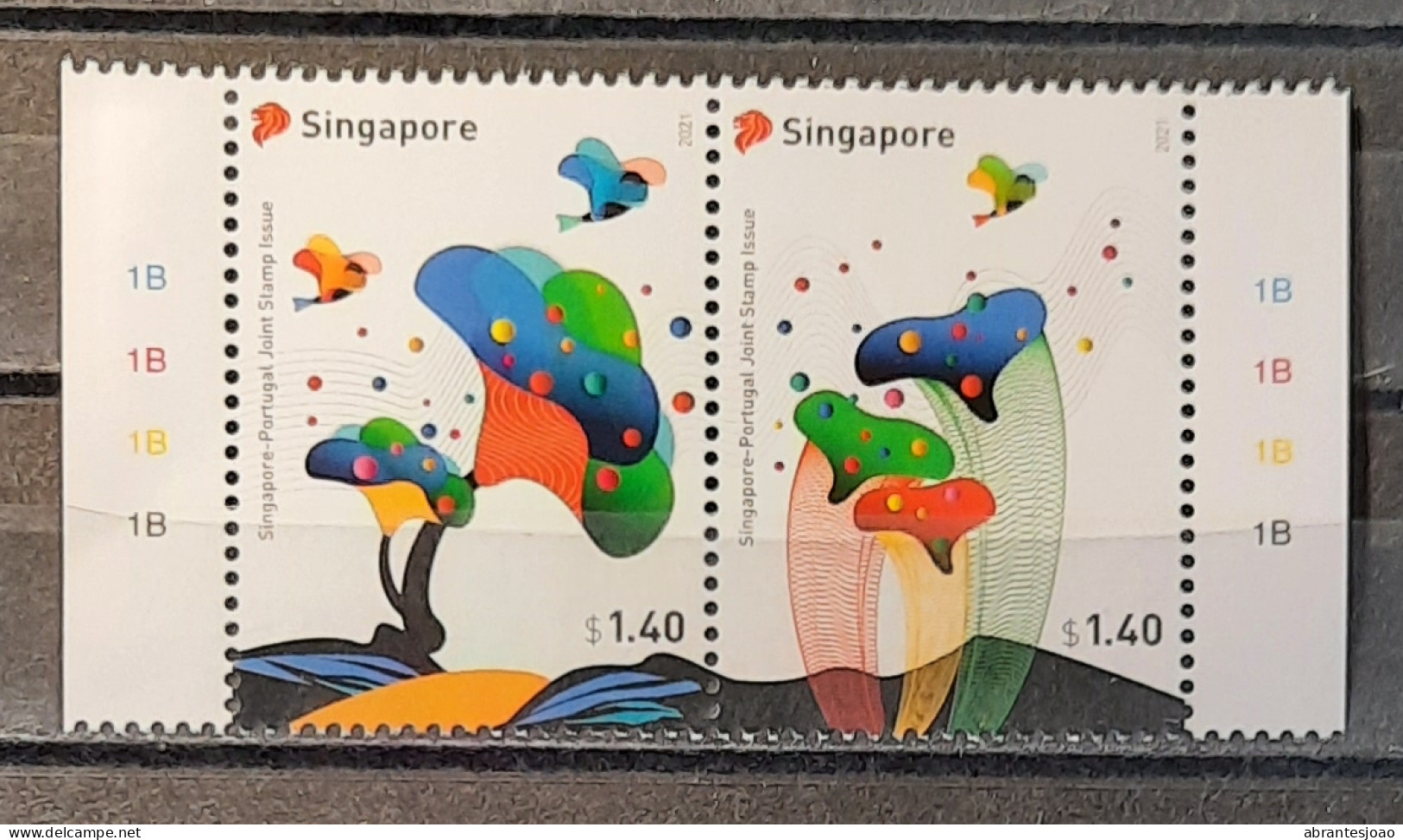 2021 - Portugal - MNH - 40 Years Of Diplomatic Relations - Joint With Singapore - 4 Stamps - Unused Stamps