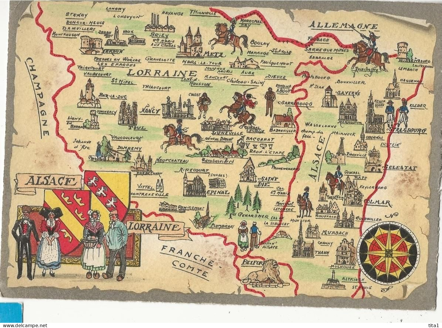 14 - Carte De La Lorraine - Lorraine