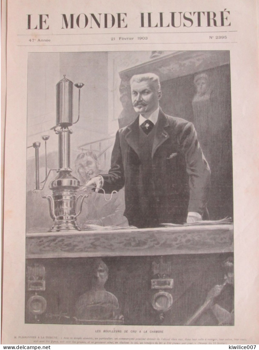 1903  Les Bouilleurs De  CRU à La Chambre Des Députés  ALAMBIC   Bouilleur De Cru - Unclassified