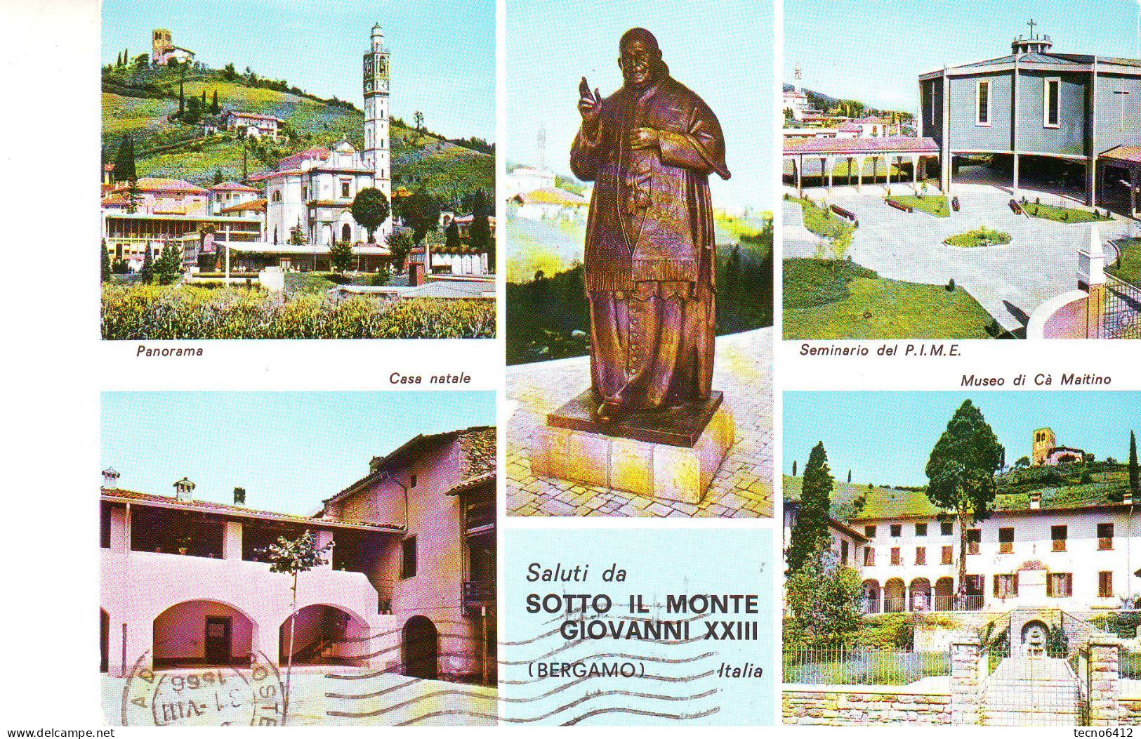 Sotto Il Monte(bergamo) - Saluti Con Vedutine - Viaggiata - Bergamo