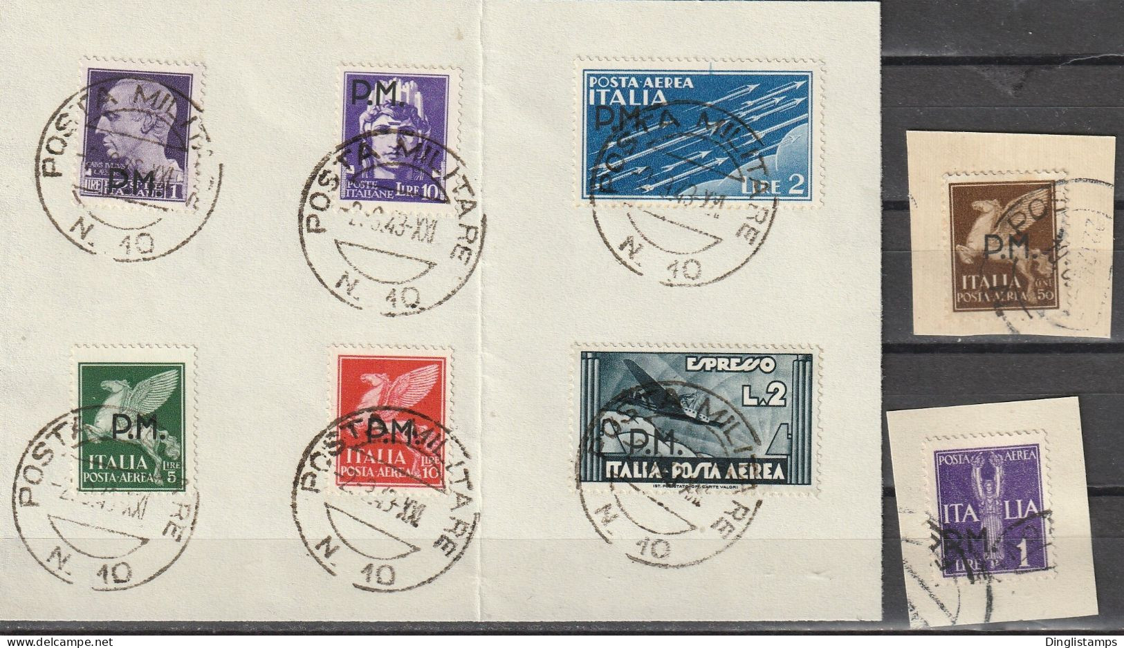 ITALY - 1942 Military Post With Overprint "PM" - Oblitérés