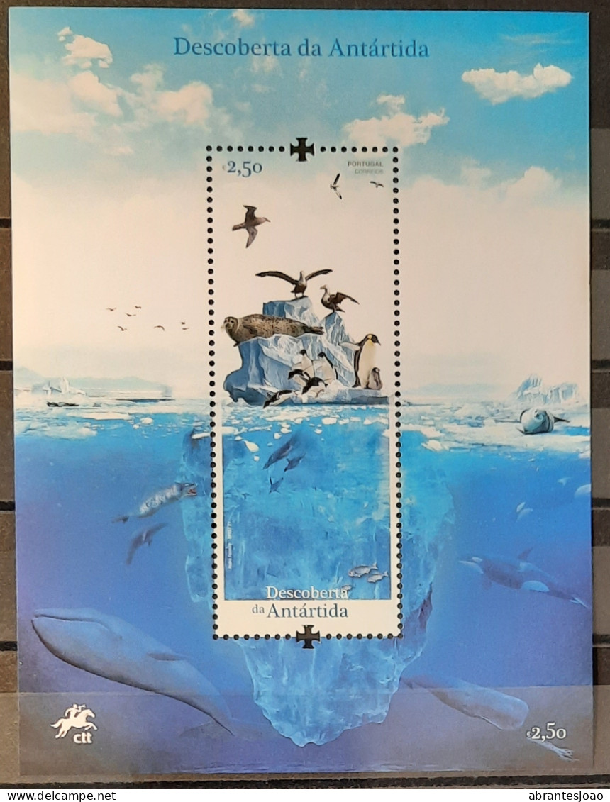 2021 - Portugal - MNH - Discovery Of Antarctica - 2 Stamps + Block Of 1 Stamp - Ungebraucht