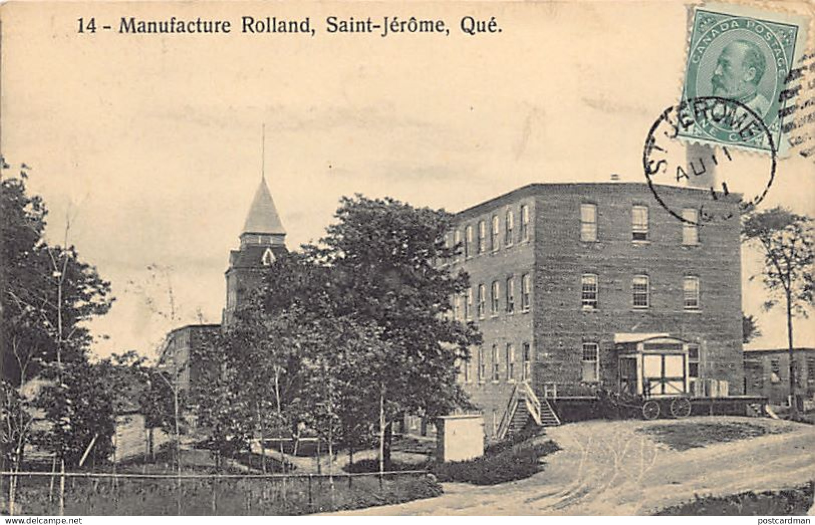 Canada - SAINT-JÉRÔME (QC) Manufacture Rolland (usine De Pâtes Et Papiers) - Ed.La Librairie Prévost  - Autres & Non Classés