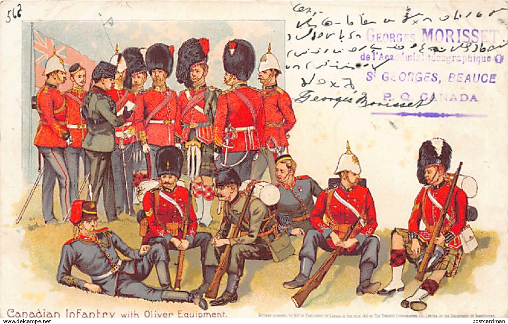 Canada - Canadian Infantry With Oliver Equipment - LITHO - Publ. The Toronto Lithographing Co.  - Non Classés
