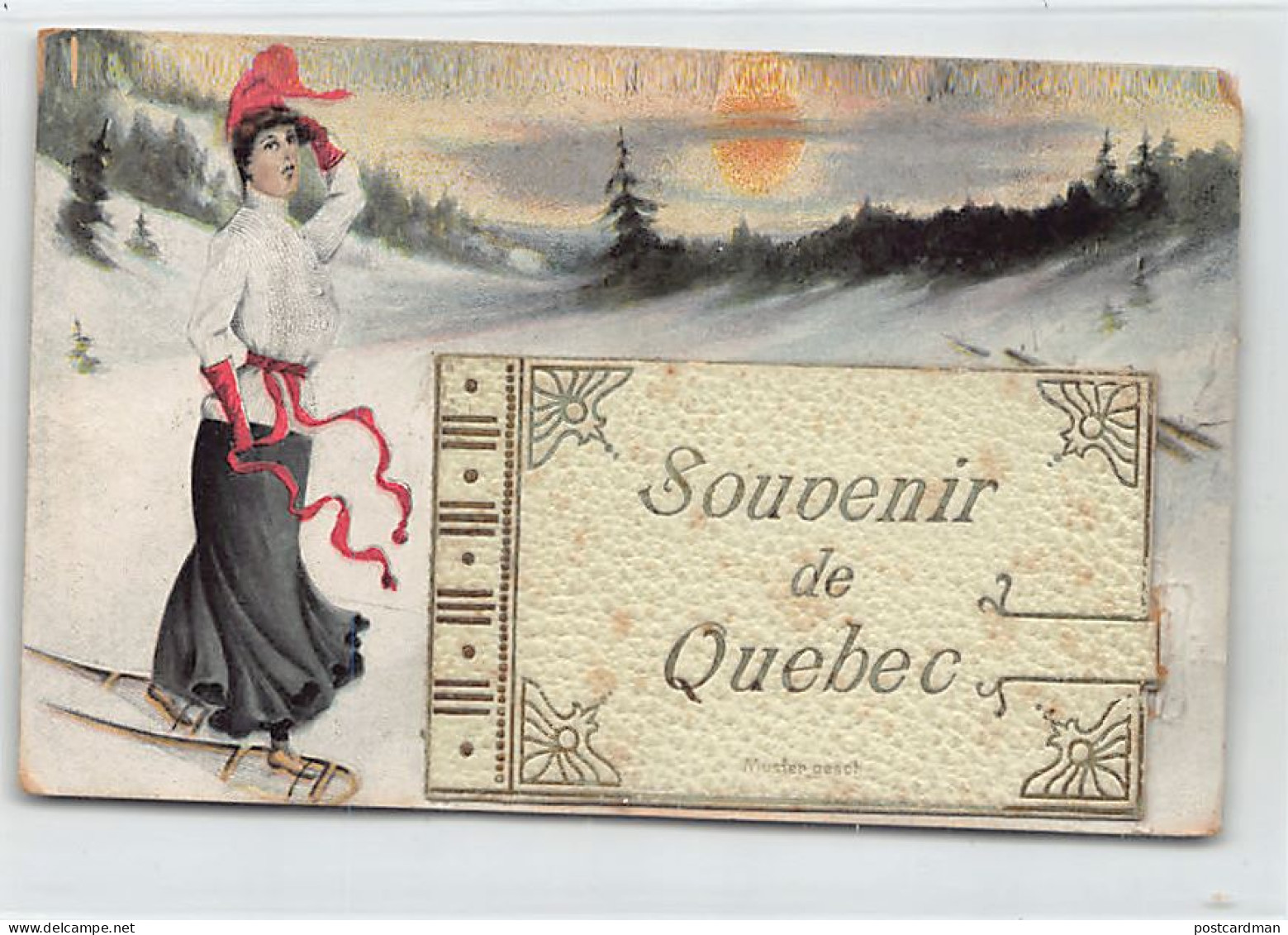 Canada - QUÉBEC - Souvenir De - Carte Avec Dépliant Complet - Ed.Montreal Import Co.  - Québec - La Cité