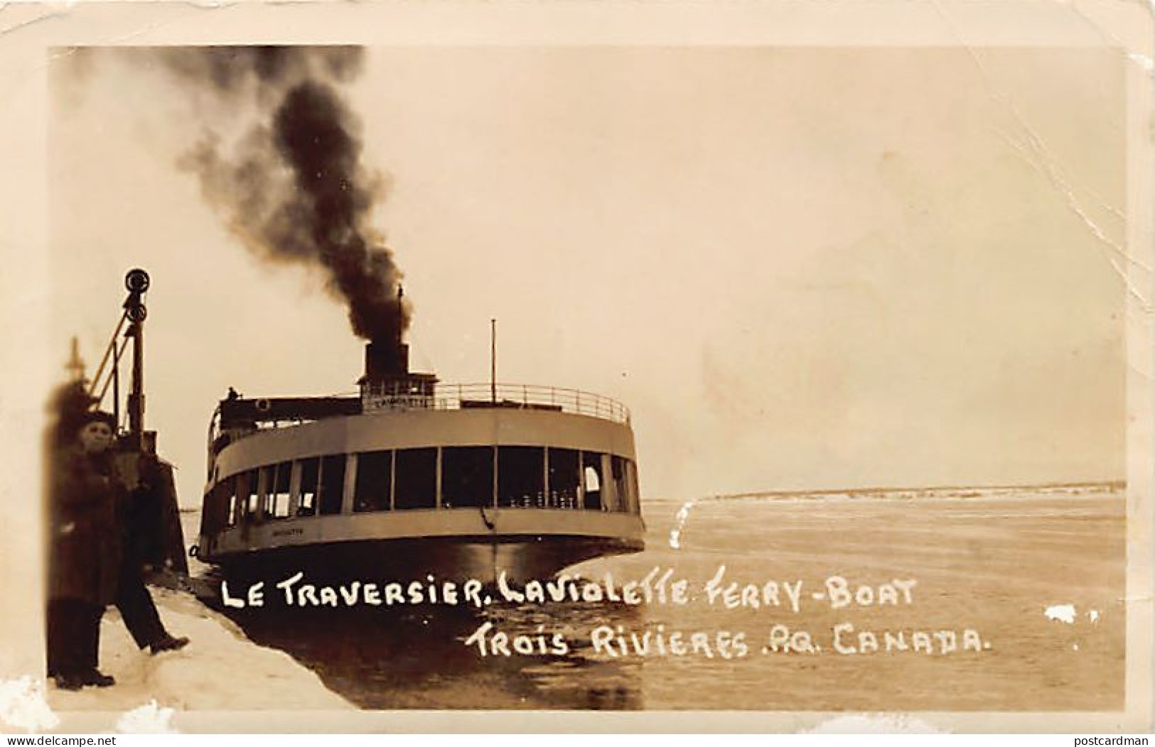 Canada - TROIS RIVIÈRES (QC) Le Traversier La Violette (Ferry-Boat) - CARTE PHOTO - Ed.inconnu  - Trois-Rivières