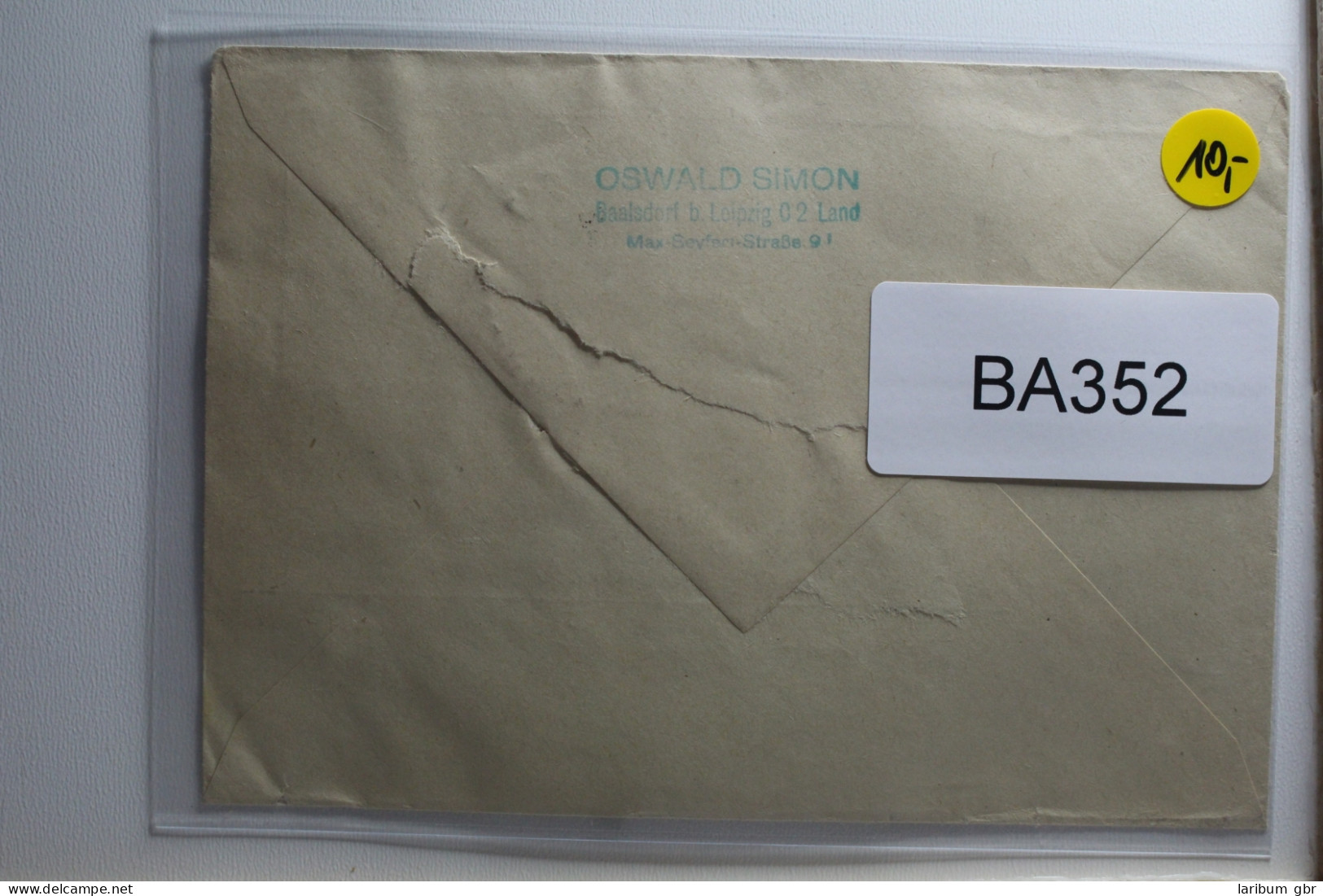 DDR S Zd 12 DV DWD Auf Brief Als Mischfrankatur Druckvermerk #BA352 - Other & Unclassified