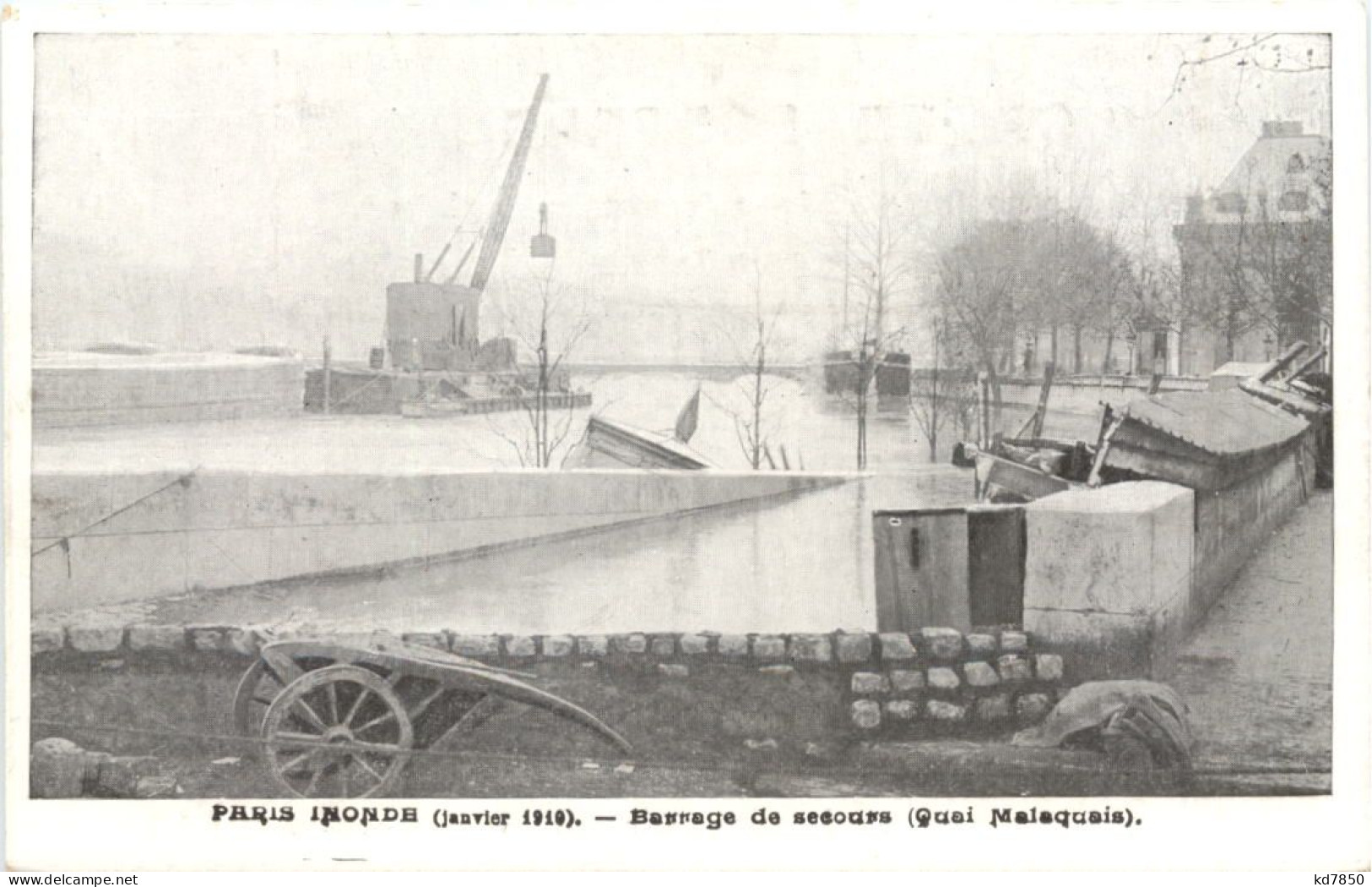 Paris Inonde 1910 - Inondations De 1910