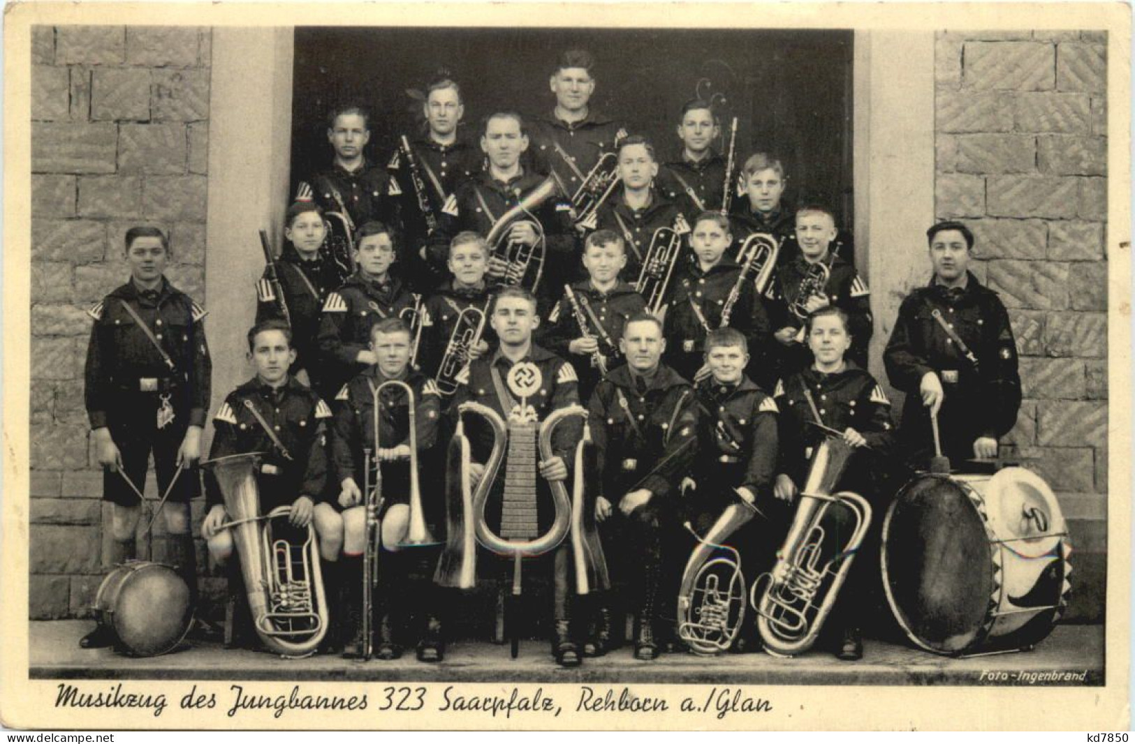 Rehborn A. Glan - Musikzug Des Jungbannes Saarpfalz HJ - 3. Reich - Bad Kreuznach