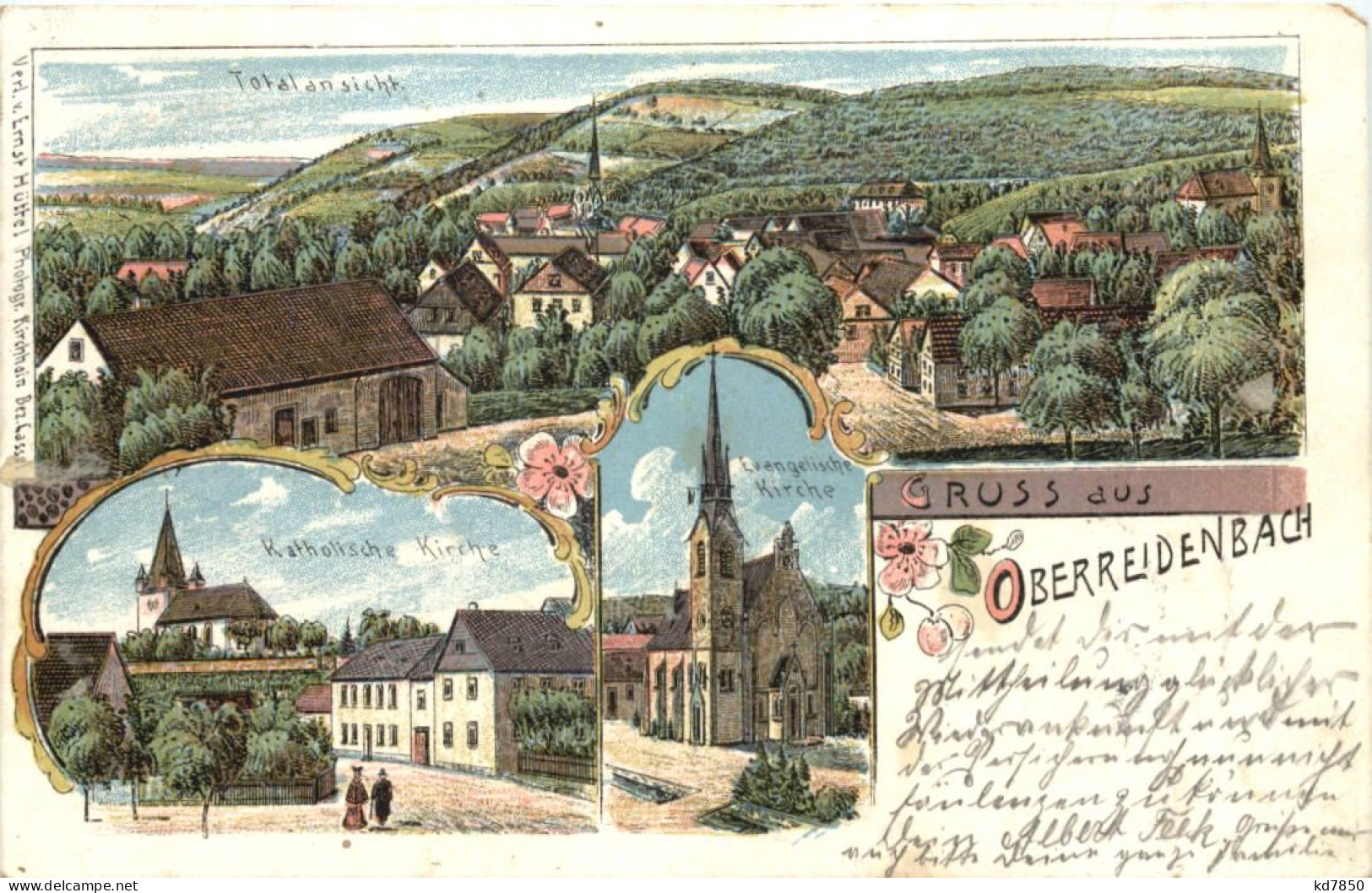 Gruss Aus Oberreidenbach - Litho - Birkenfeld (Nahe)
