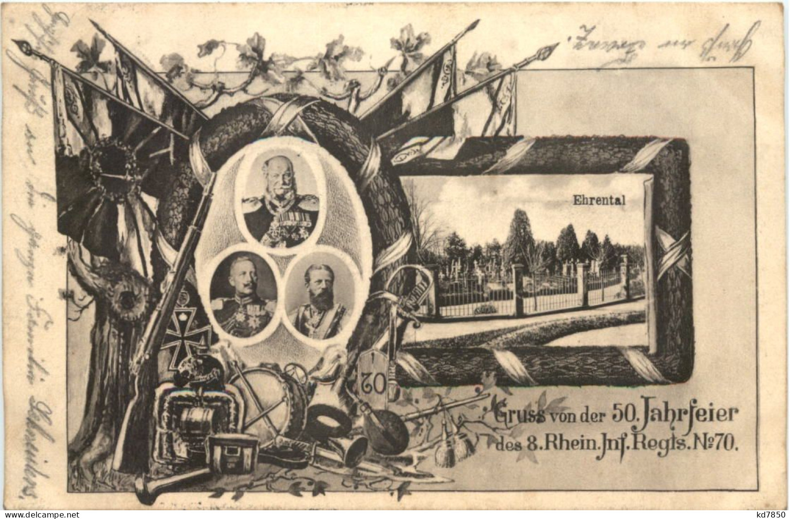 Saarbrücken - Gruss Von Der 50 Jahrfeier Des 8. Rhein. Inf. Regiments - Saarbrücken