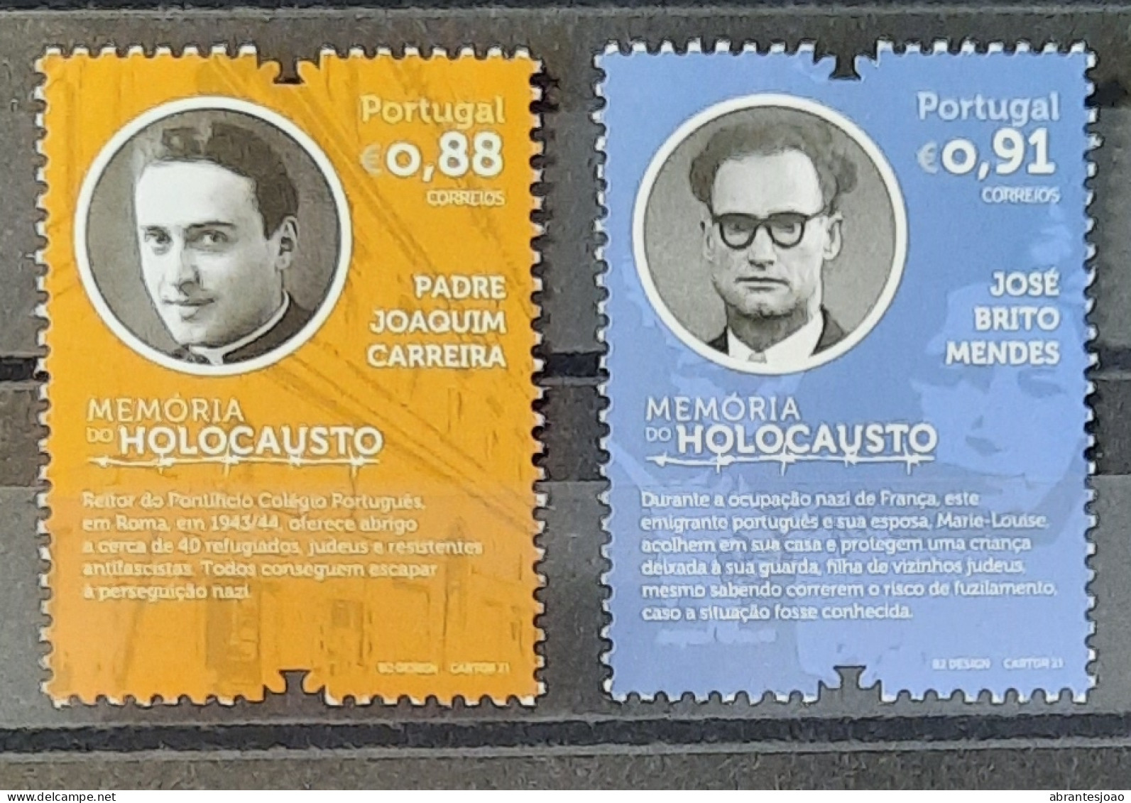 2021 - Portugal - MNH - In Memory Of Holocaust - 5 Stamps + Block Of 1 Stamp - Nuovi