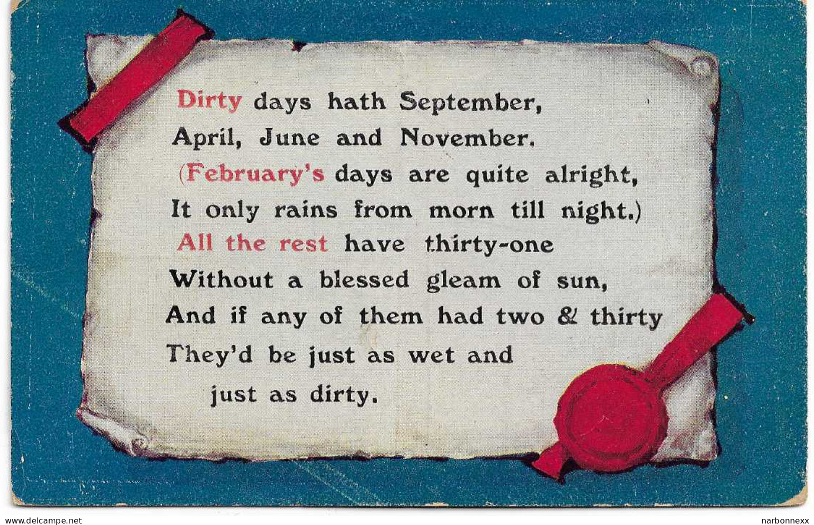 Dirty Days Hath September .... - Humour