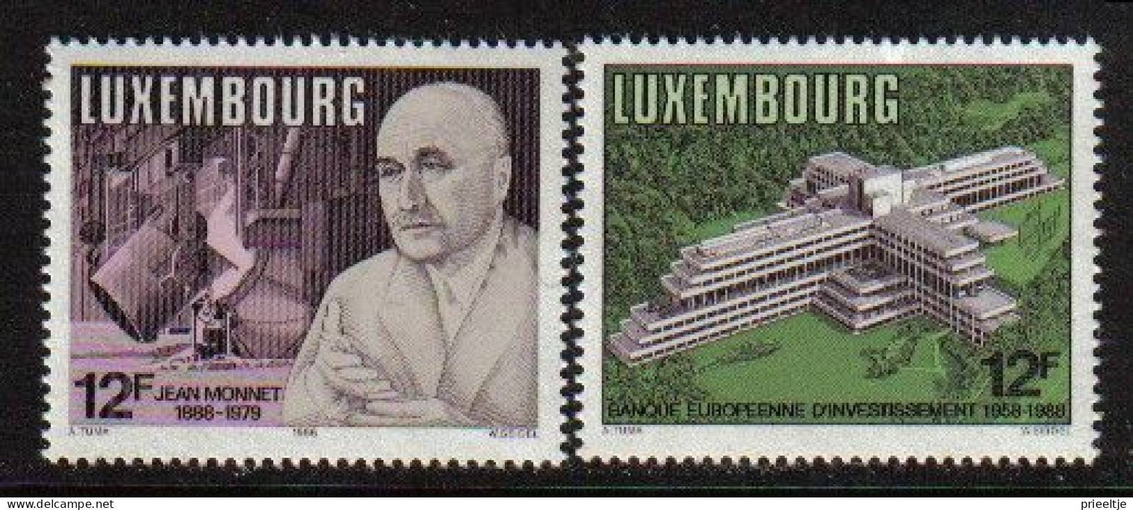 Luxemburg 1988 Anniversaries Y.T. 1157/1158 ** - Nuovi