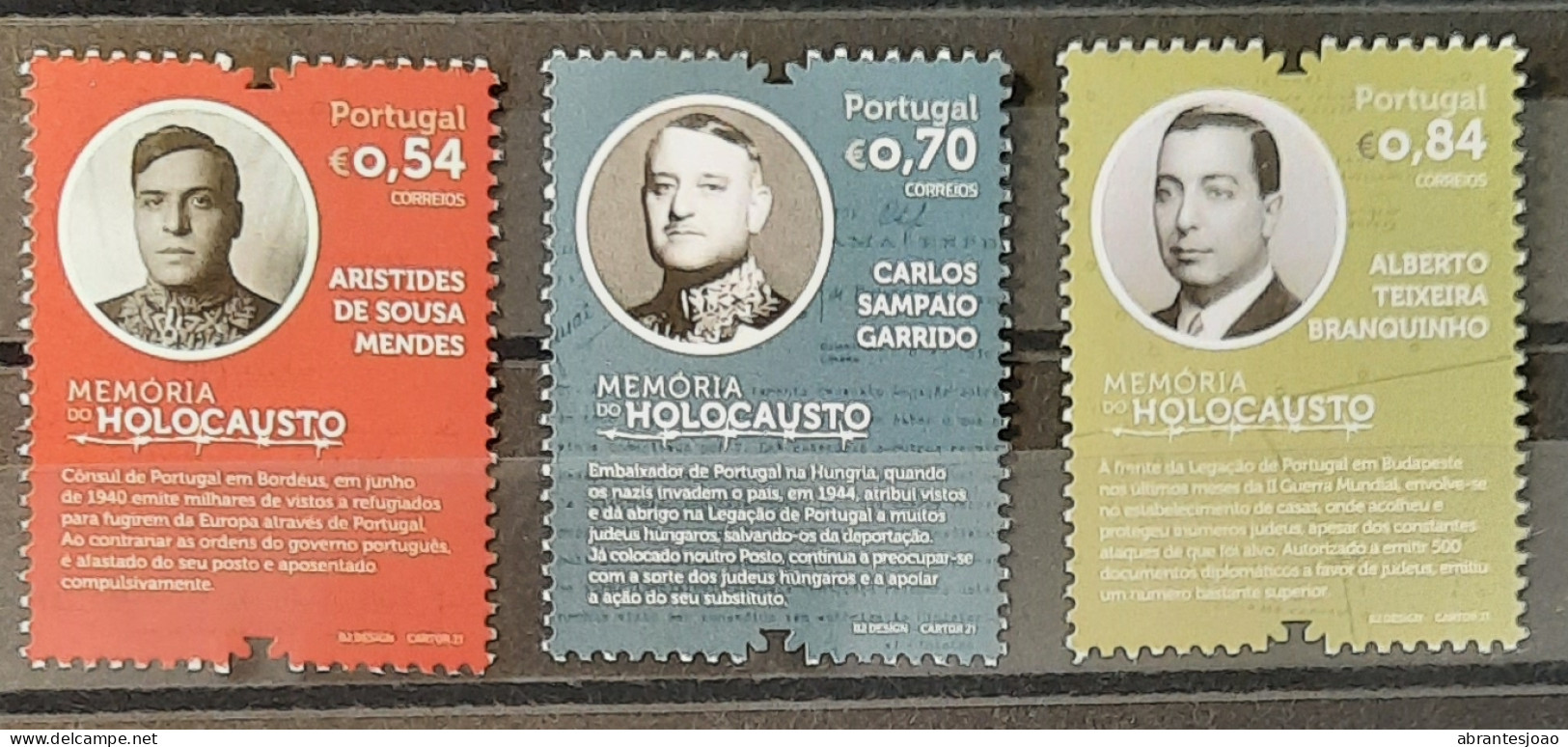 2021 - Portugal - MNH - In Memory Of Holocaust - 5 Stamps - Nuevos