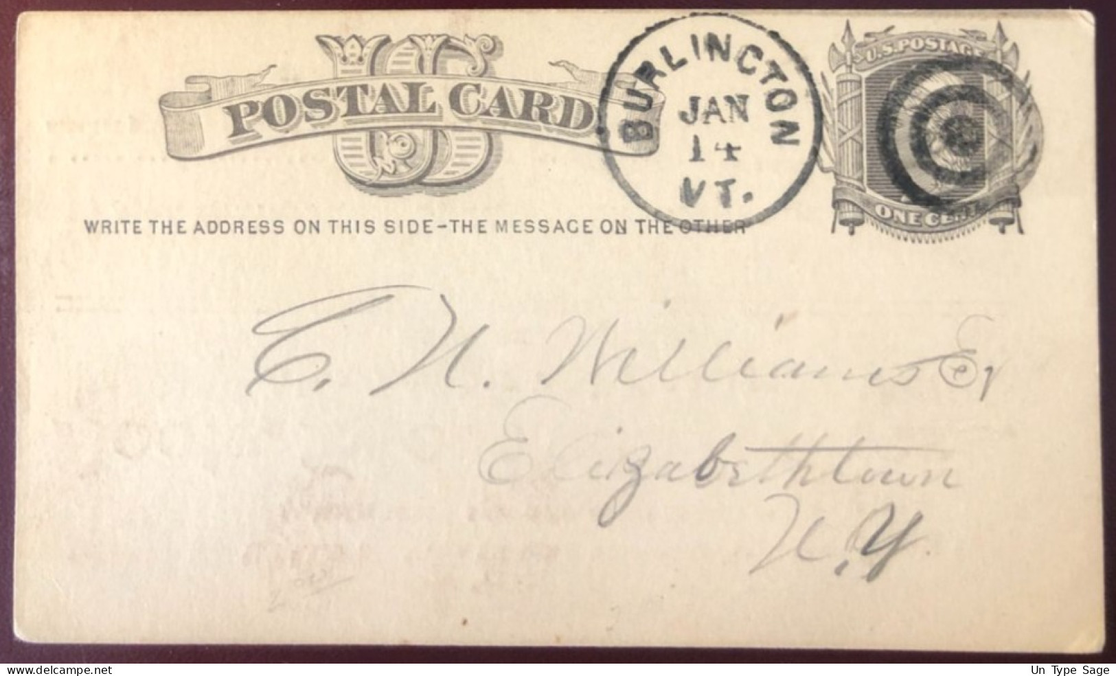 Etats-Unis, Divers Sur Entier, Cachet BURLINGTON, UT. 14.1.1880 - (B1540) - Storia Postale