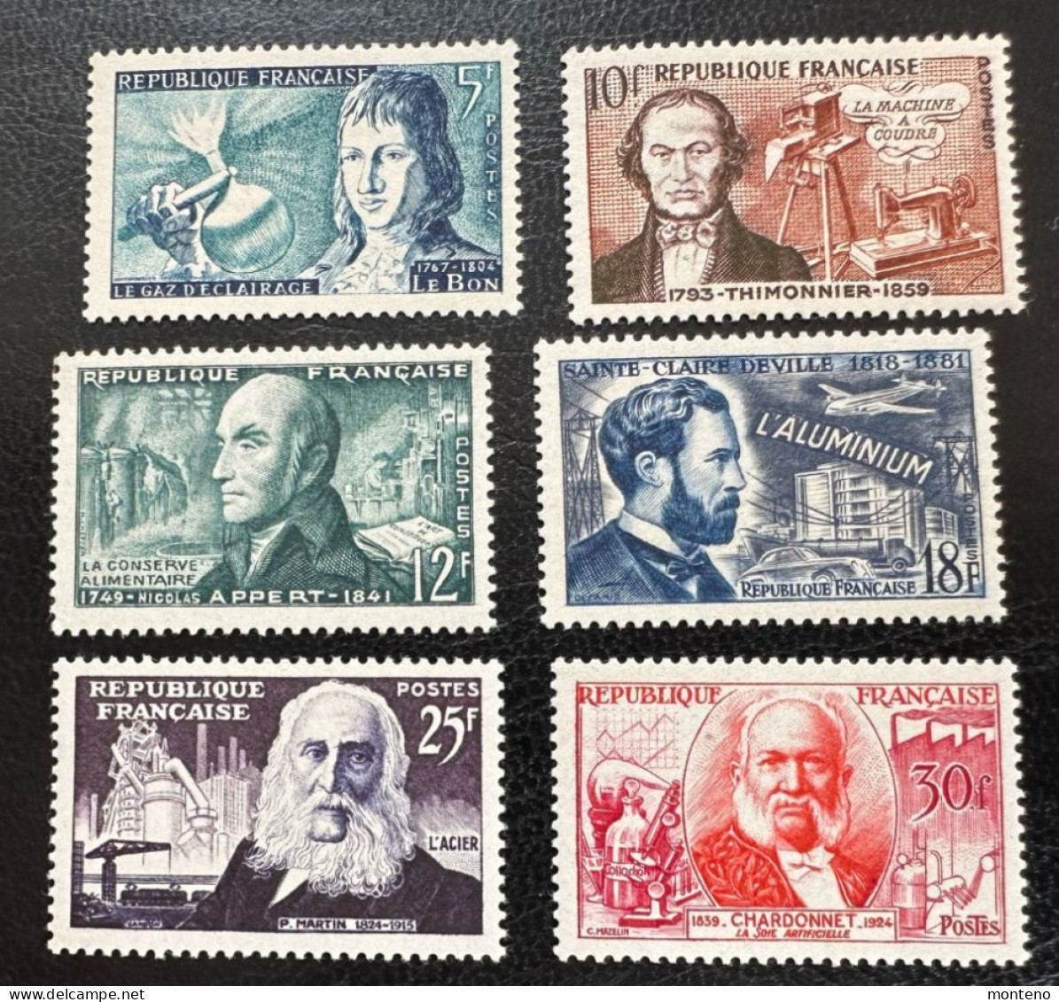 France 1955  Y Et T  1012/7  * - Unused Stamps