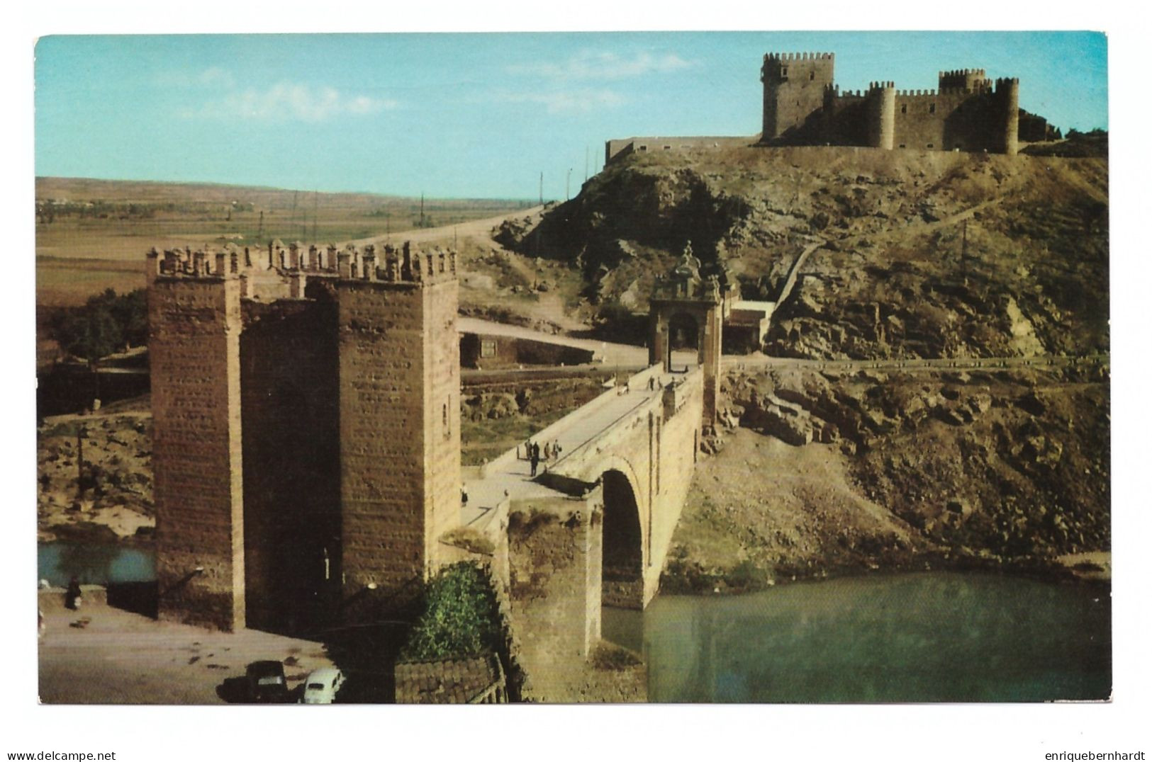 ESPAÑA // TOLEDO // PUENTE DE ALCÁNTARA Y CASTILLO DE SAN SERVANDO // 1960 - Toledo