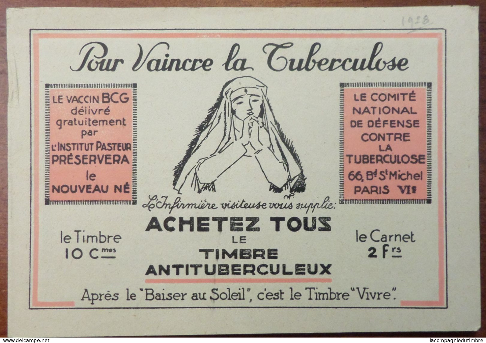 France Carnet Antituberculeux 1928 Neuf ** MNH. TB - Antituberculeux