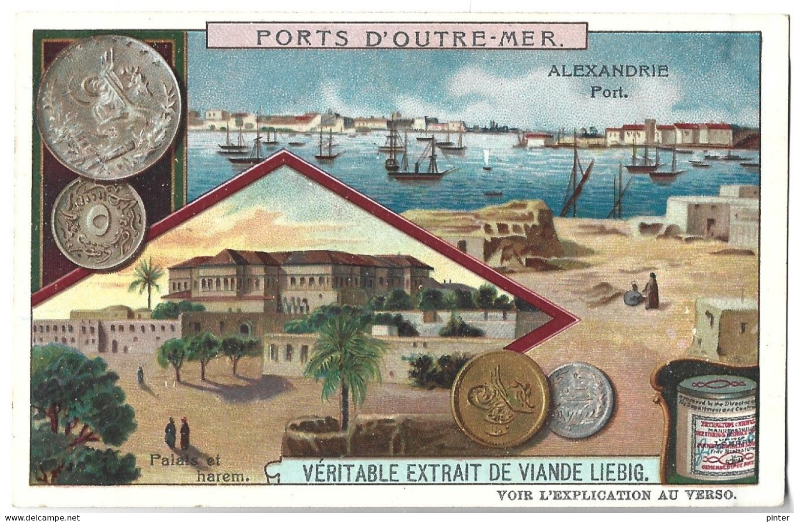 CHROMO - Véritable Extrait De Viande LIEBIG - Ports D'Outre-Mer - Alexandrie - Liebig