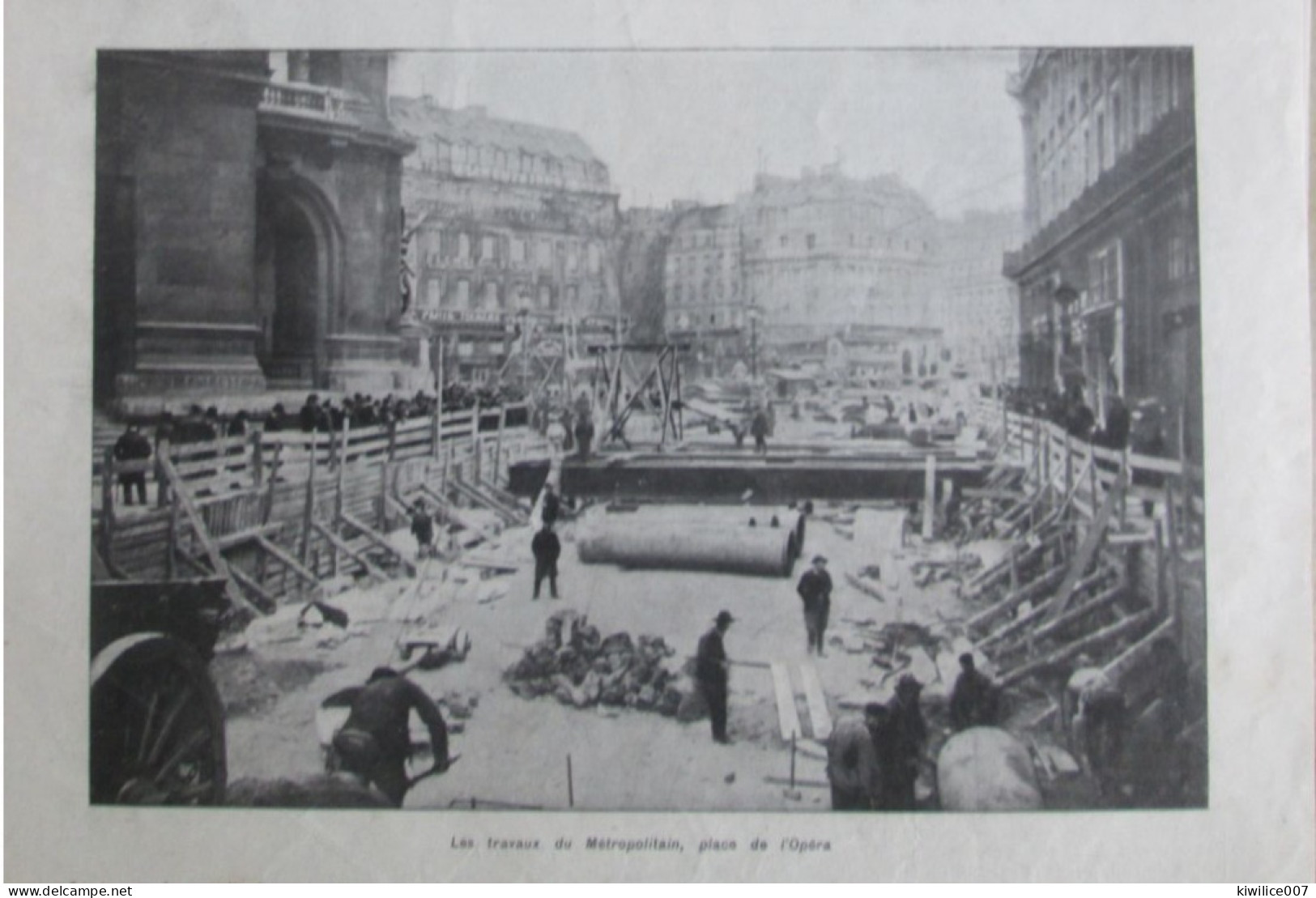 1903   LES TRAVAUX DU METRO Métropolitain  Place De L Opéra  AVENUE  VILLIERS  MENILMONTANT  75012 - Zonder Classificatie