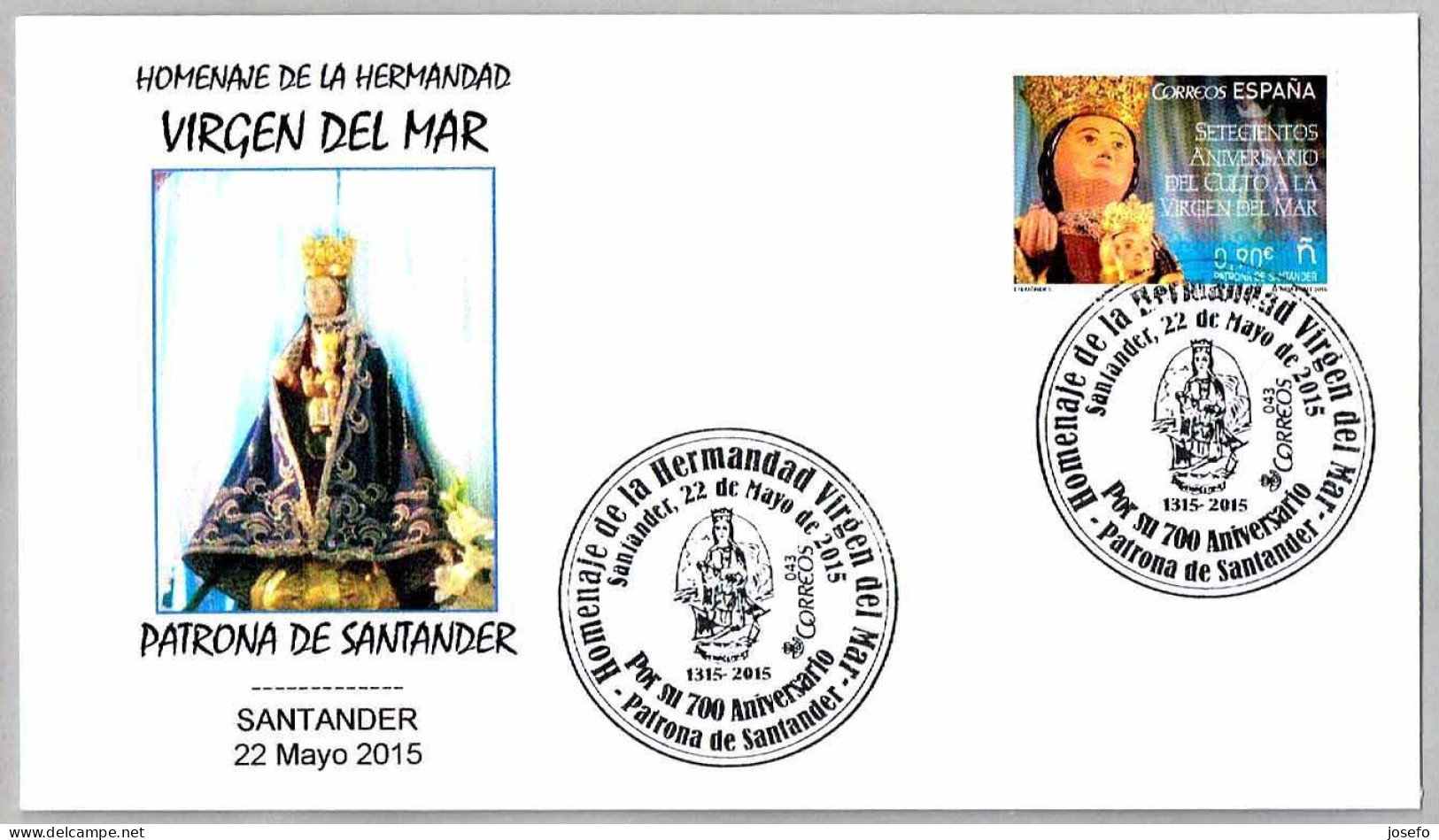 700 Años VIRGEN DEL MAR - PATRONA DE SANTANDER. Santander, Cantabria, 2015 - Cristianismo